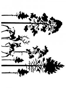 Трафарет для стен 8