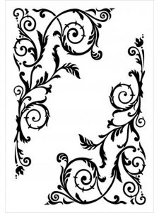 Трафарет на дверь 11