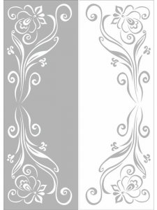 Трафарет на дверь 5