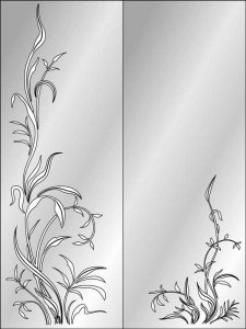 Трафарет на дверь 6