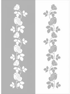 Трафарет на дверь 7