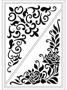 Трафарет на дверь 9