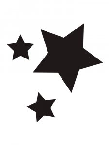 Трафарет Звездочек 3