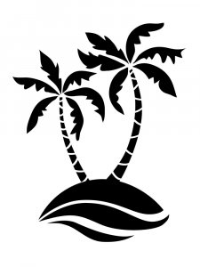 Трафарет Пальмы 1
