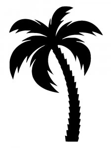Трафарет Пальмы 12