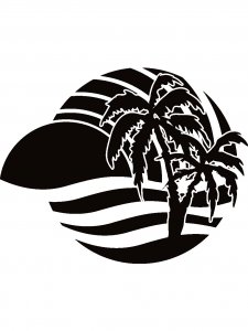 Трафарет Пальмы 29