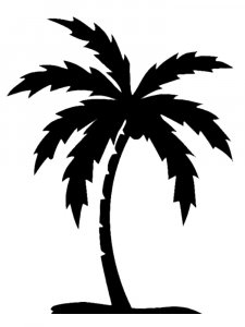 Трафарет Пальмы 21