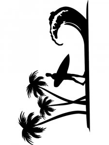 Трафарет Пальмы 23