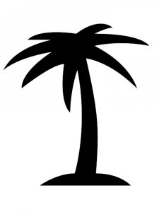 Трафарет Пальмы 24