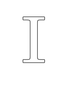 Трафарет Английских букв 16