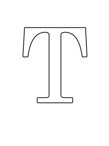 Трафарет Английских букв 19