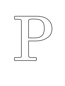 Трафарет Английских букв 24
