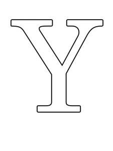 Трафарет Английских букв 29
