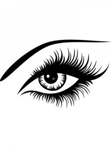 Трафарет Глаз 11