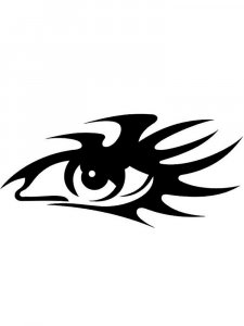 Трафарет Глаз 13