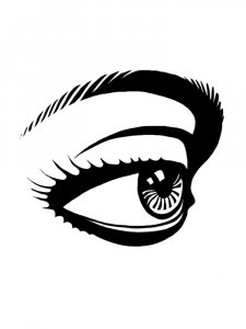Трафарет Глаз 14