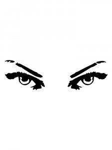 Трафарет Глаз 2