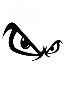 Трафарет Глаз 3