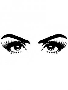 Трафарет Глаз 5