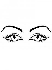 Трафарет Глаз 6