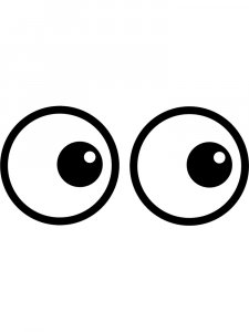 Трафарет Глаз 7