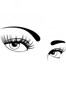 Трафарет Глаз 9