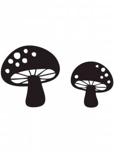 Трафарет Гриба 10