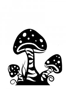 Трафарет Гриба 11