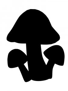 Трафарет Гриба 12