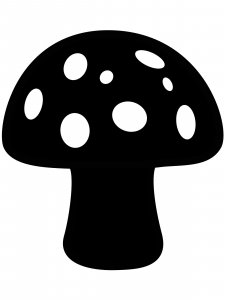 Трафарет Гриба 16