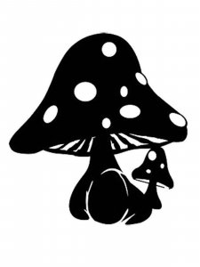 Трафарет Гриба 18