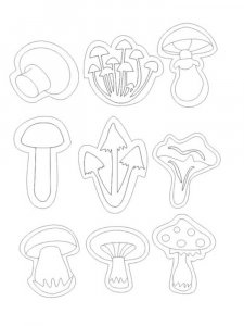 Трафарет Гриба 3