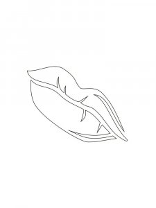 Трафарет Губы 10