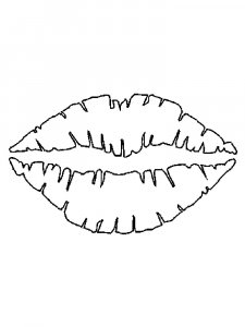 Трафарет Губы 11