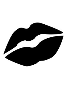 Трафарет Губы 16