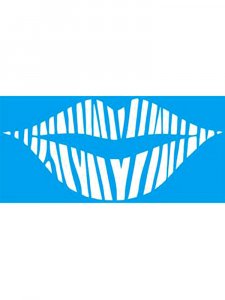 Трафарет Губы 6