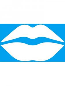 Трафарет Губы 7