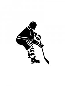 Трафарет Хоккей 9