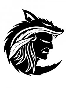 Трафарет Индеец 21