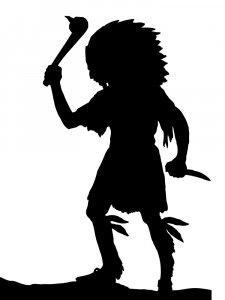 Трафарет Индеец 5