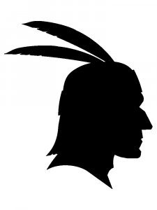 Трафарет Индеец 9