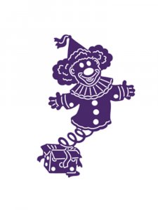 Трафарет Клоуна 1