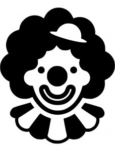 Трафарет Клоуна 10