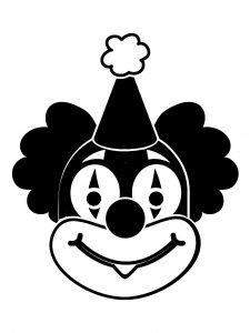 Трафарет Клоуна 11