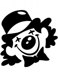 Трафарет Клоуна 13