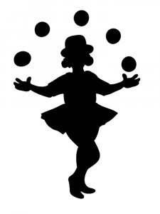 Трафарет Клоуна 14