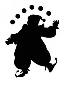 Трафарет Клоуна 15