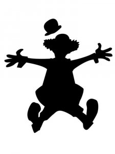 Трафарет Клоуна 16