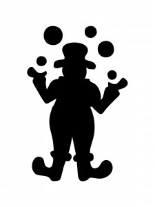 Трафарет Клоуна 17