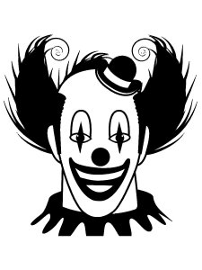 Трафарет Клоуна 18